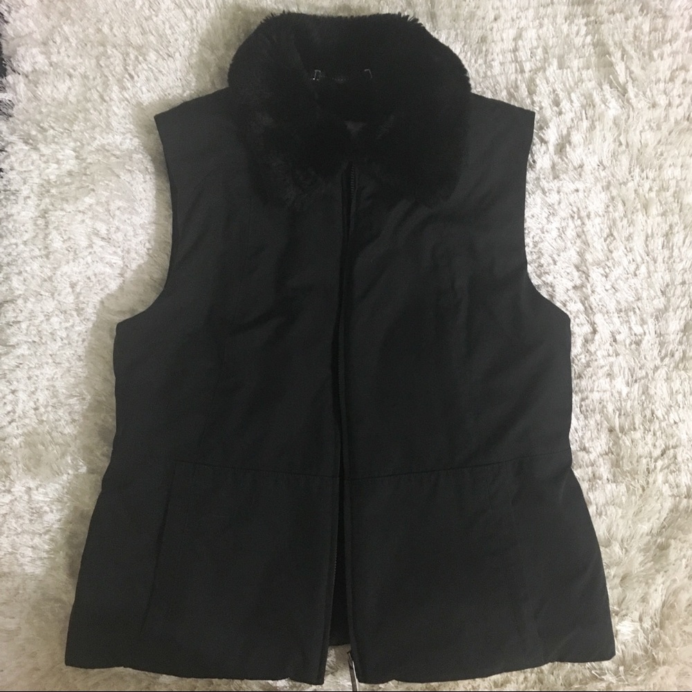 💗Black Fur Lined Vest💗